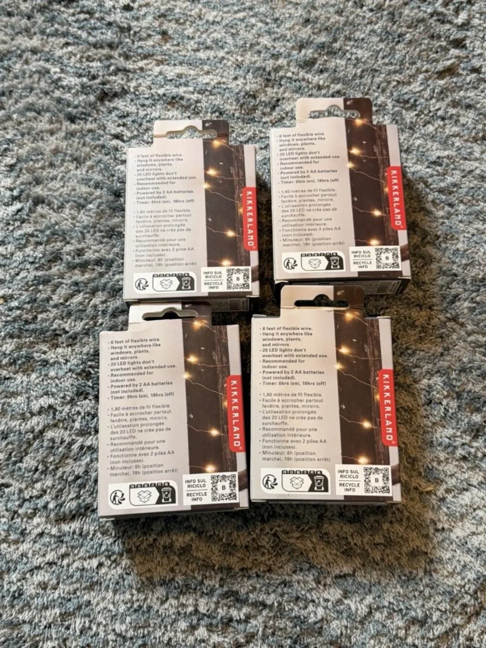 Kikkerland Copper String Lights 4 Pack Bundle Deal